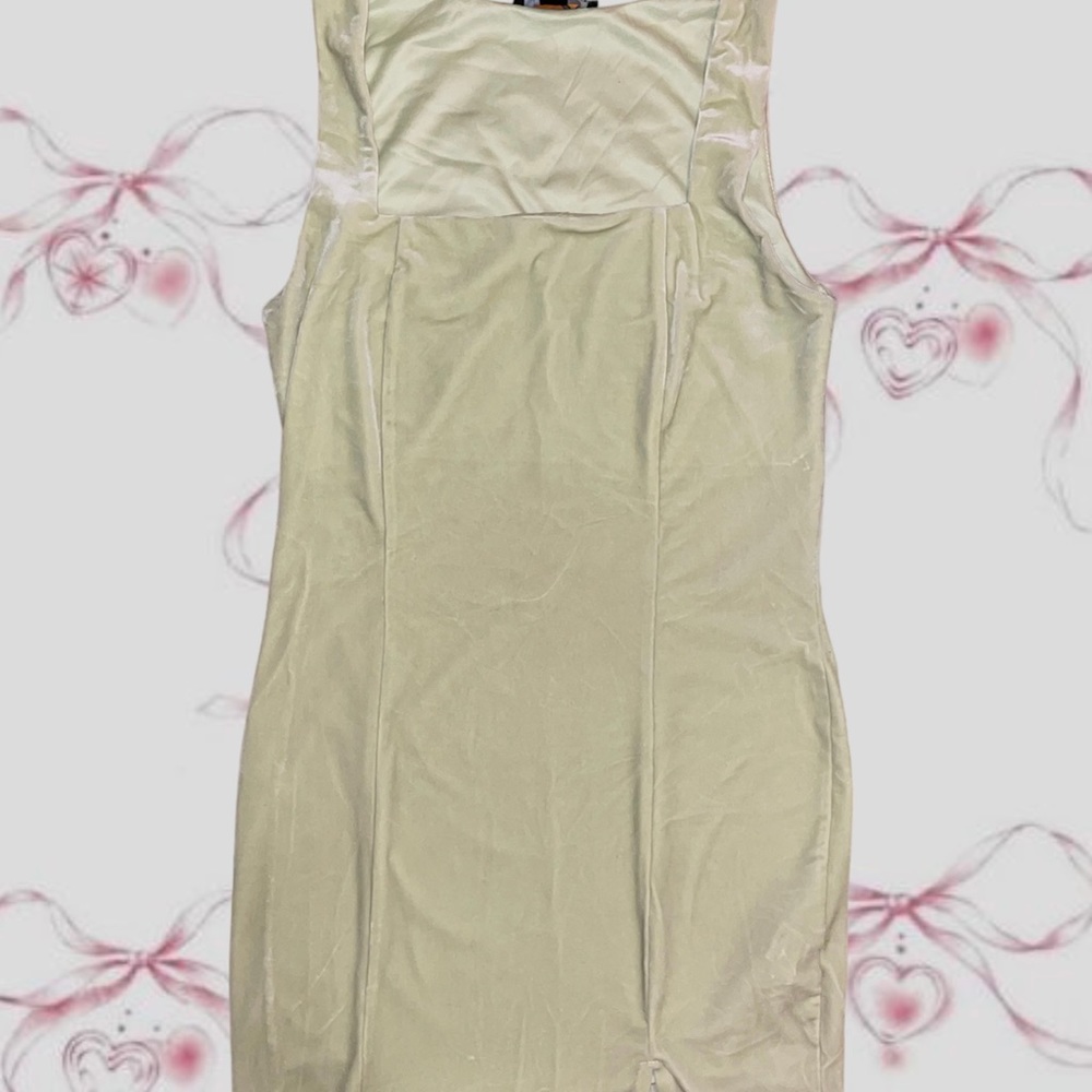 Light green soft tank dress 🥂⚡️